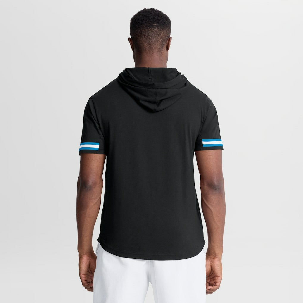 Carolina Panthers Optimal Play Short Sleeve Hooded T-Shirt Black