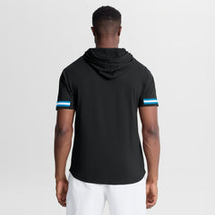 Carolina Panthers Optimal Play Short Sleeve Hooded T-Shirt Black