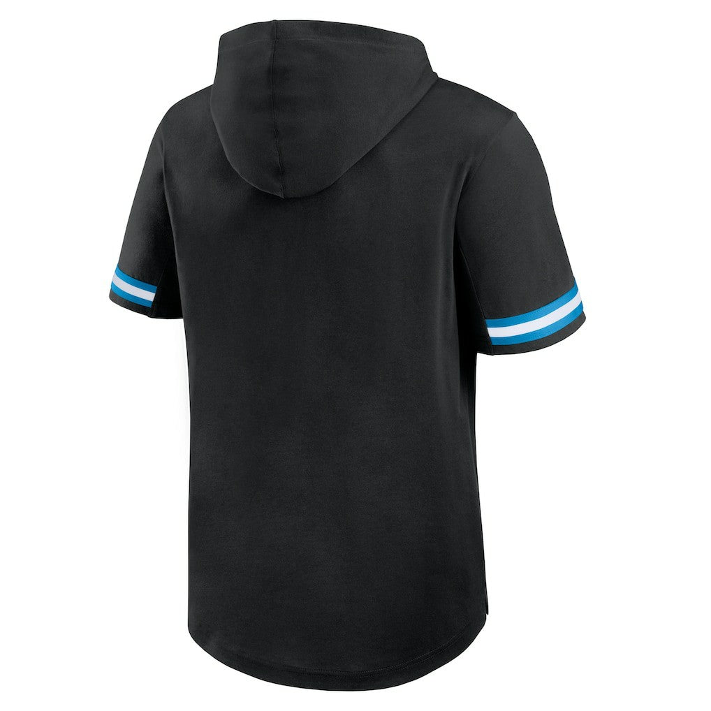 Carolina Panthers Optimal Play Short Sleeve Hooded T-Shirt Black