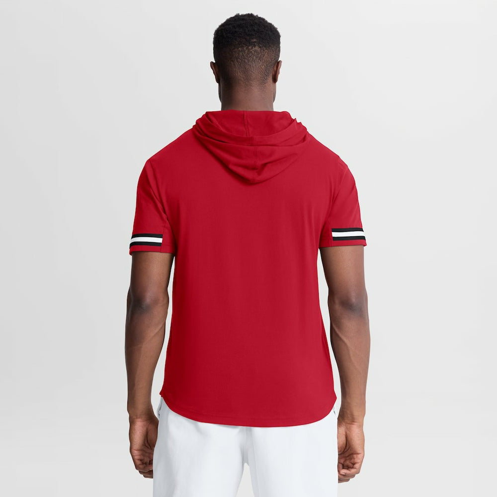Atlanta Falcons Optimal Play Short Sleeve Hooded T-Shirt Red