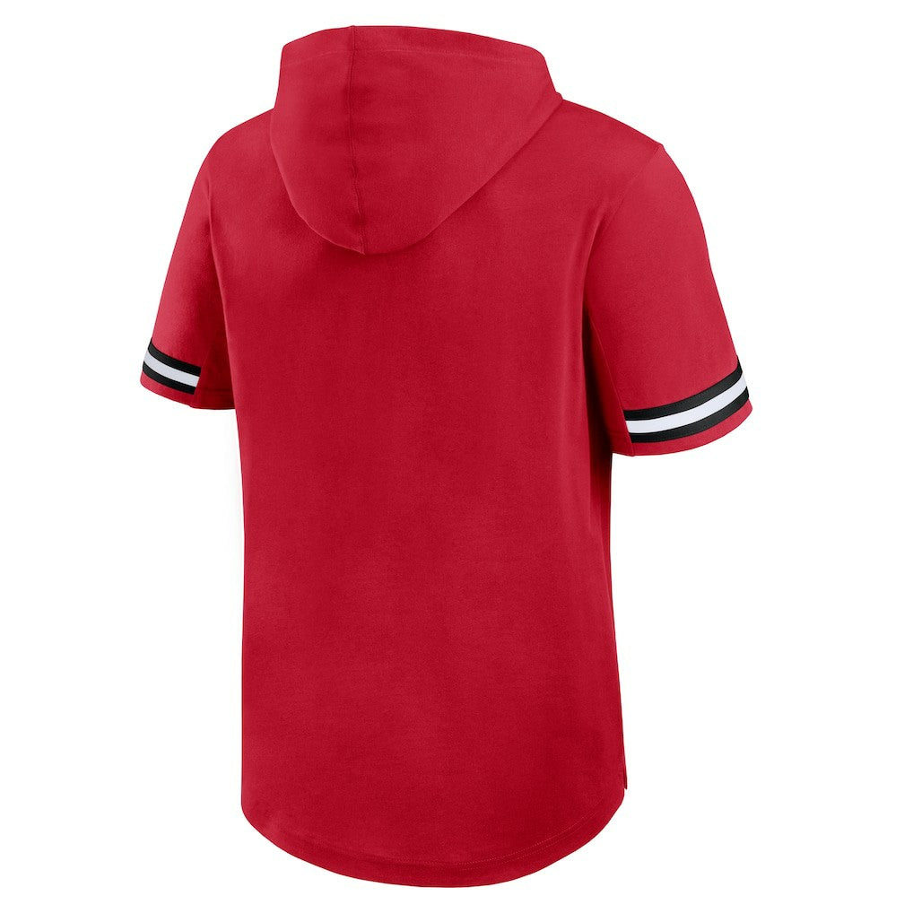 Atlanta Falcons Optimal Play Short Sleeve Hooded T-Shirt Red
