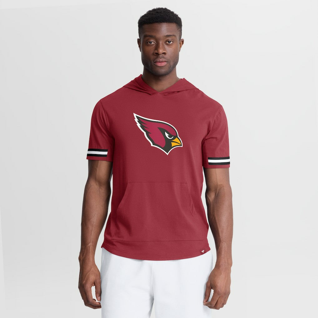 Arizona Cardinals Optimal Play Short Sleeve Hooded T-Shirt Cardinal