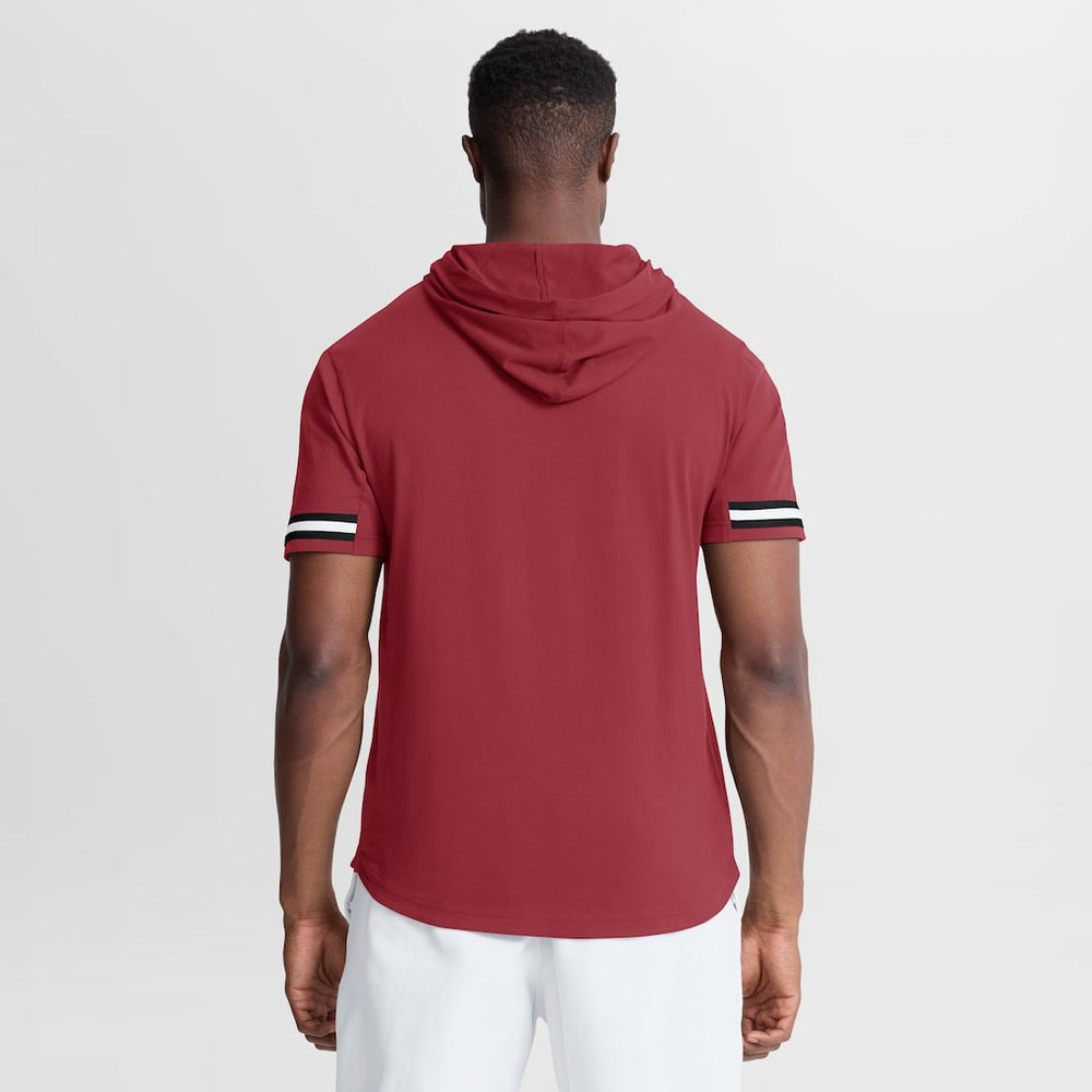 Arizona Cardinals Optimal Play Short Sleeve Hooded T-Shirt Cardinal