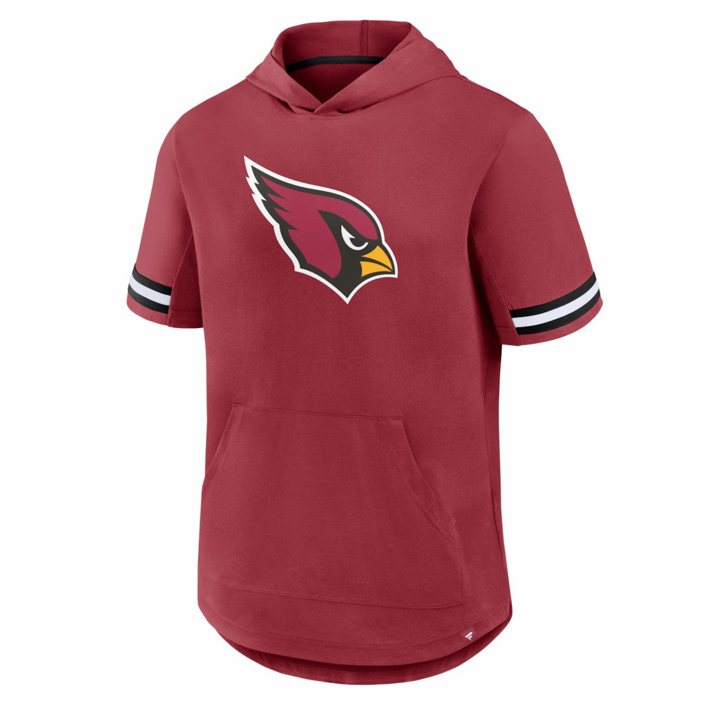 Arizona Cardinals Optimal Play Short Sleeve Hooded T-Shirt Cardinal