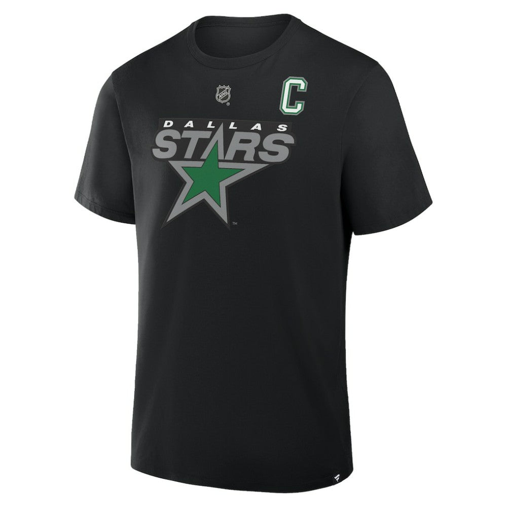NHL Jamie Benn Dallas Stars Fanatics Authentic Stack Name & Number T-Shirt - Black