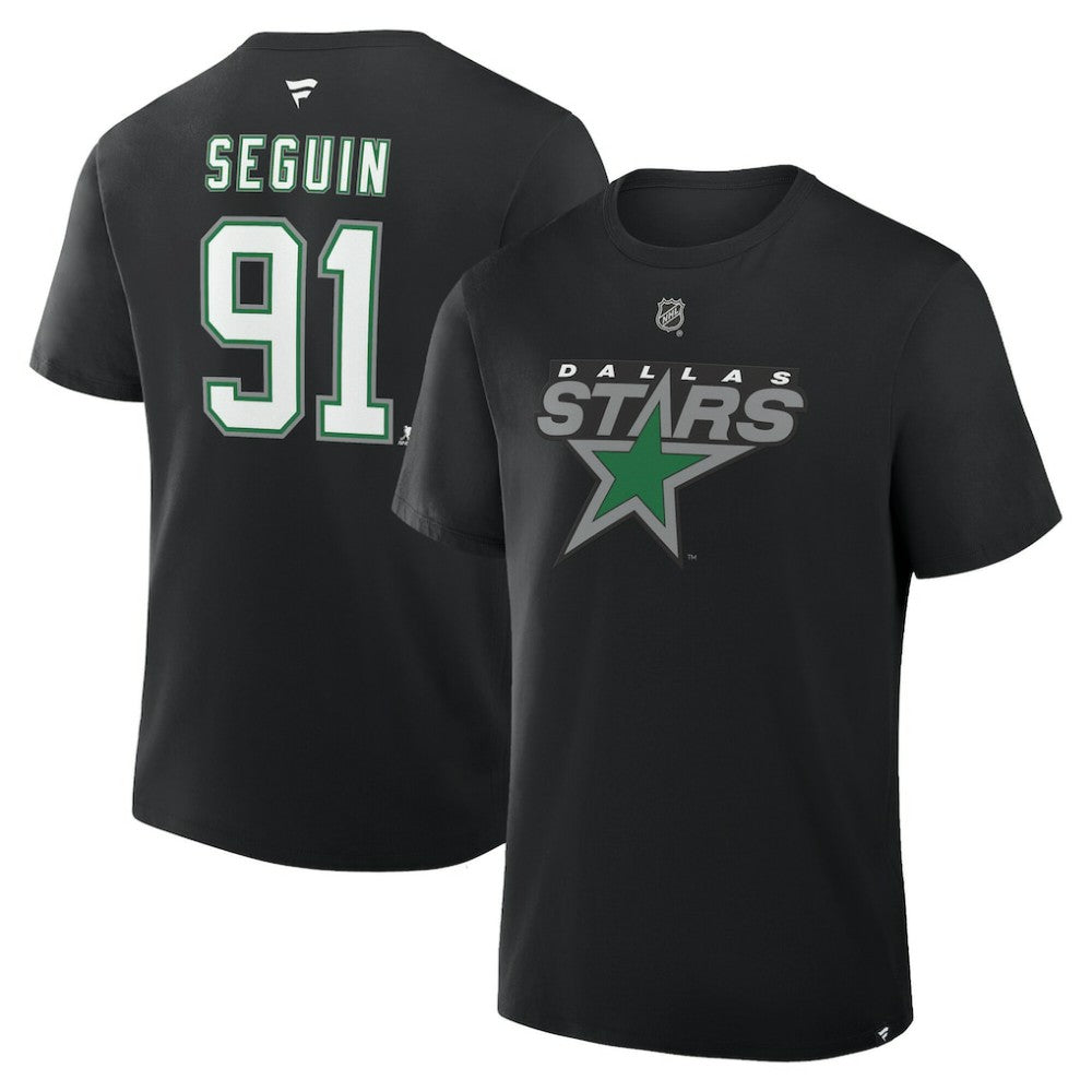 NHL Tyler Seguin Dallas Stars Fanatics Authentic Stack Name & Number T-Shirt - Black