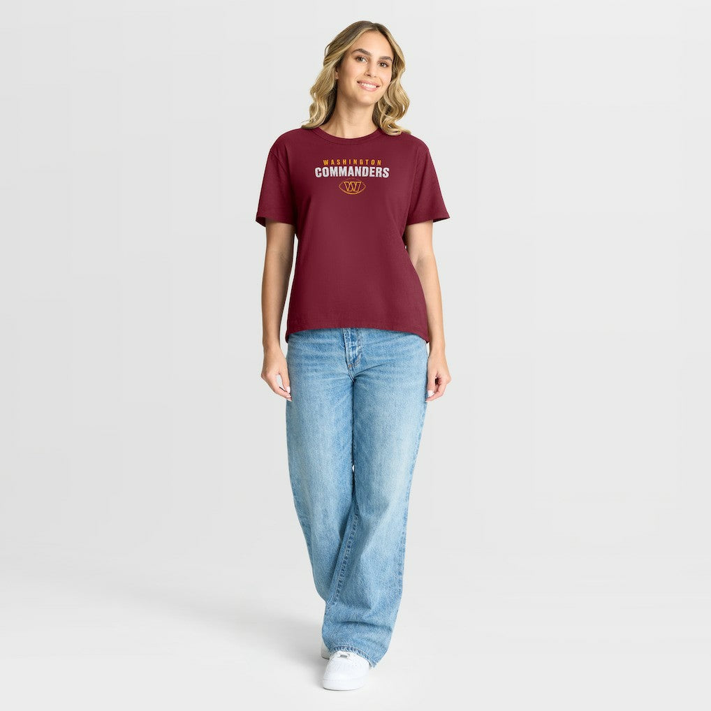Washington Commanders Women's Fade Legacy T-Shirt Burgundy