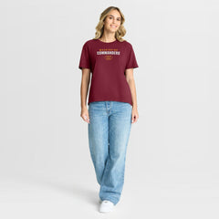 Washington Commanders Women's Fade Legacy T-Shirt Burgundy