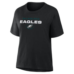 Philadelphia Eagles Women's Fade Legacy T-Shirt Black