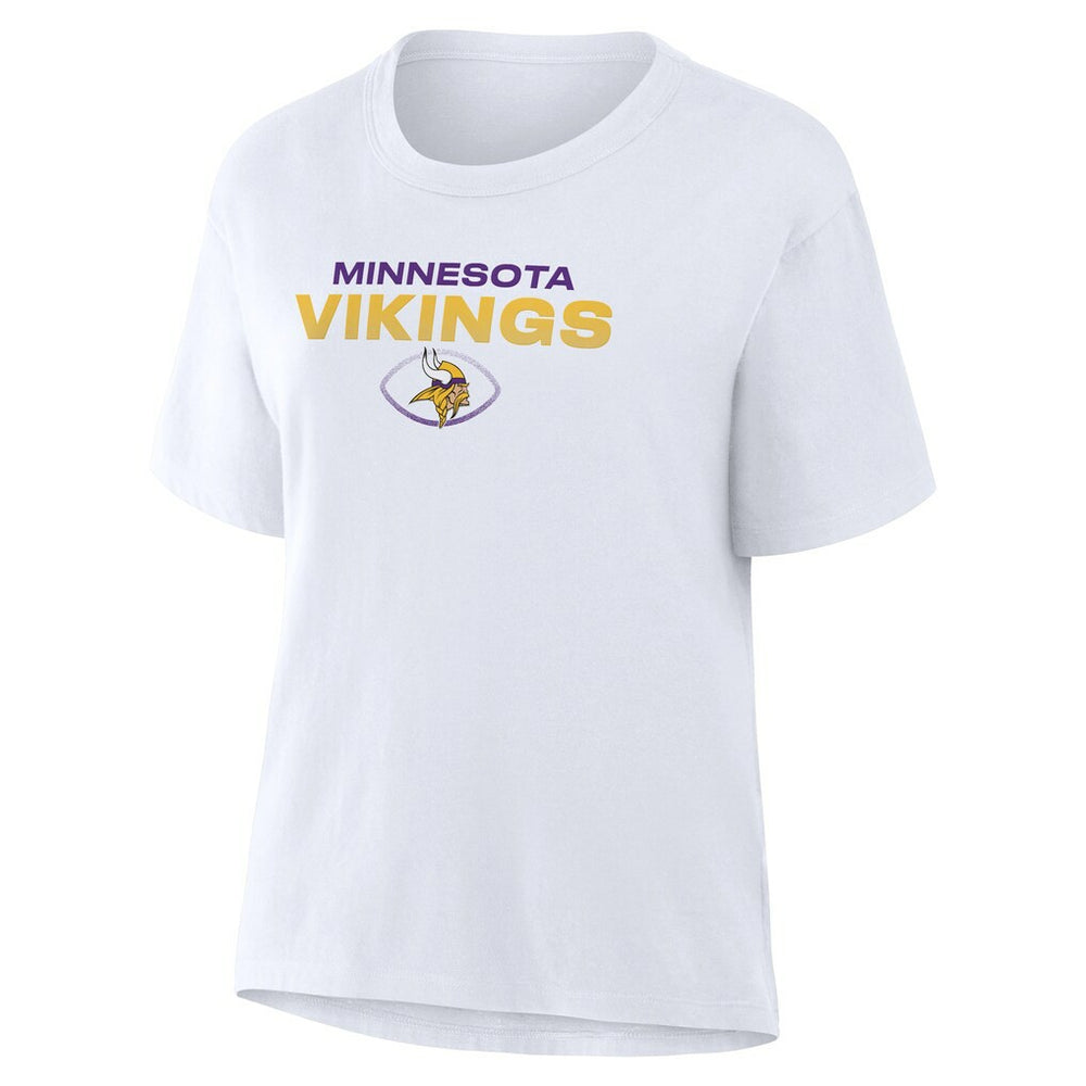 Minnesota Vikings Women's Fade Legacy T-Shirt White