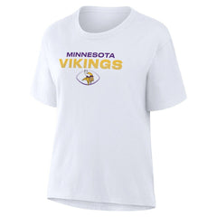 Minnesota Vikings Women's Fade Legacy T-Shirt White
