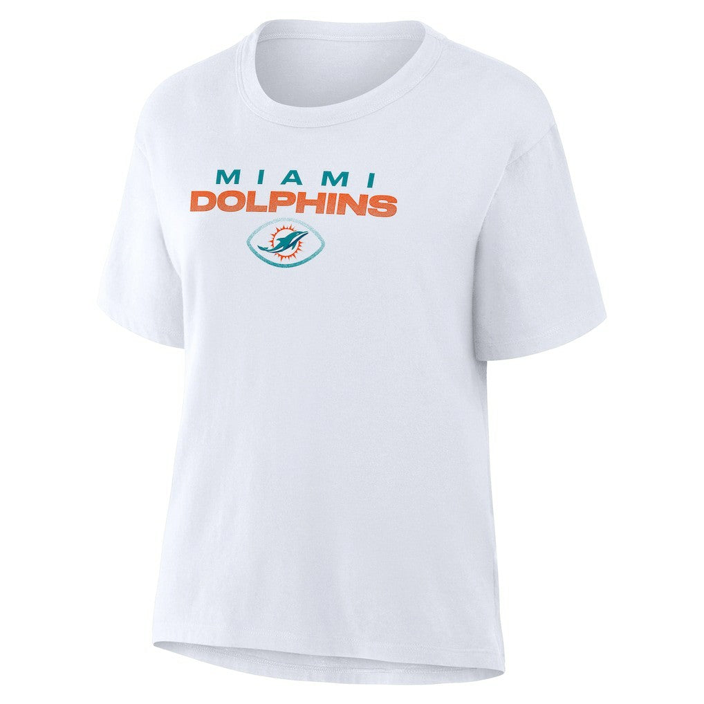 Miami Dolphins Women's Fade Legacy T-Shirt White