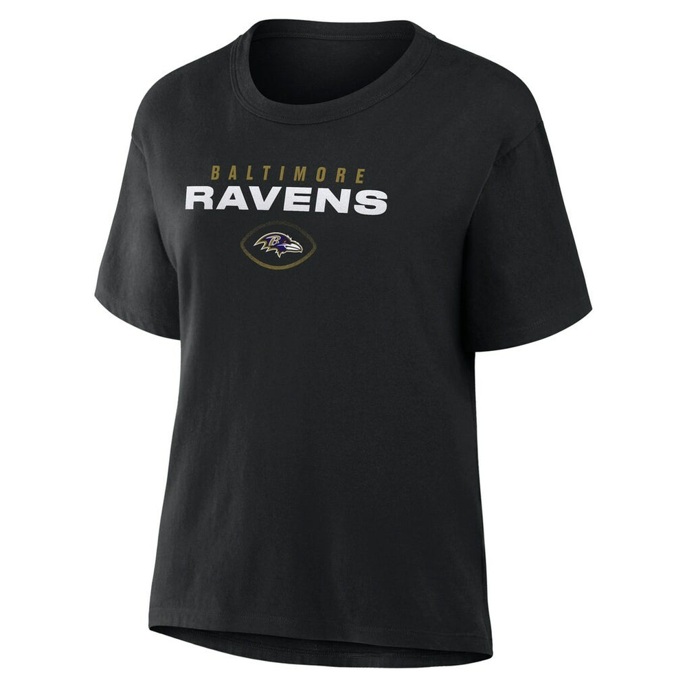 Baltimore Ravens Women's Fade Legacy T-Shirt Black
