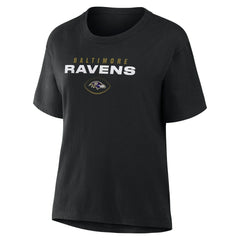 Baltimore Ravens Women's Fade Legacy T-Shirt Black