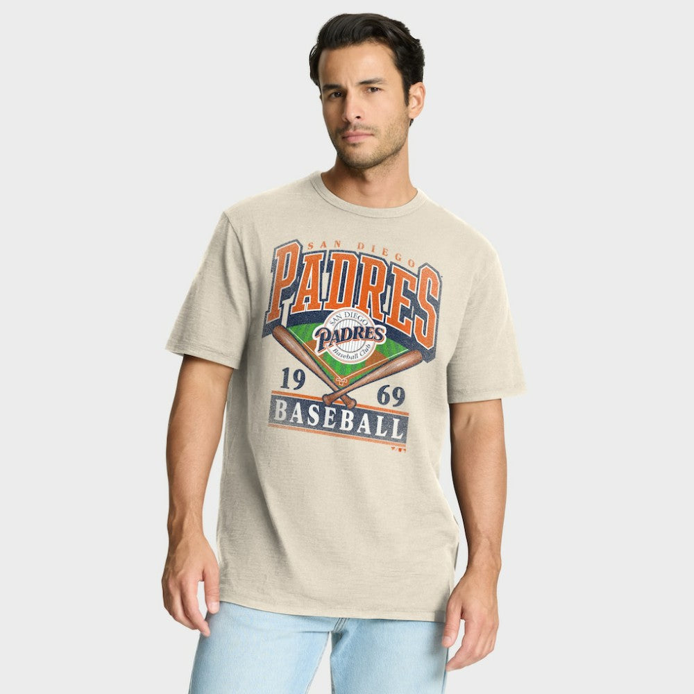 San Diego Padres Fanatics Stadium Slub T-Shirt - Tan T-shirts