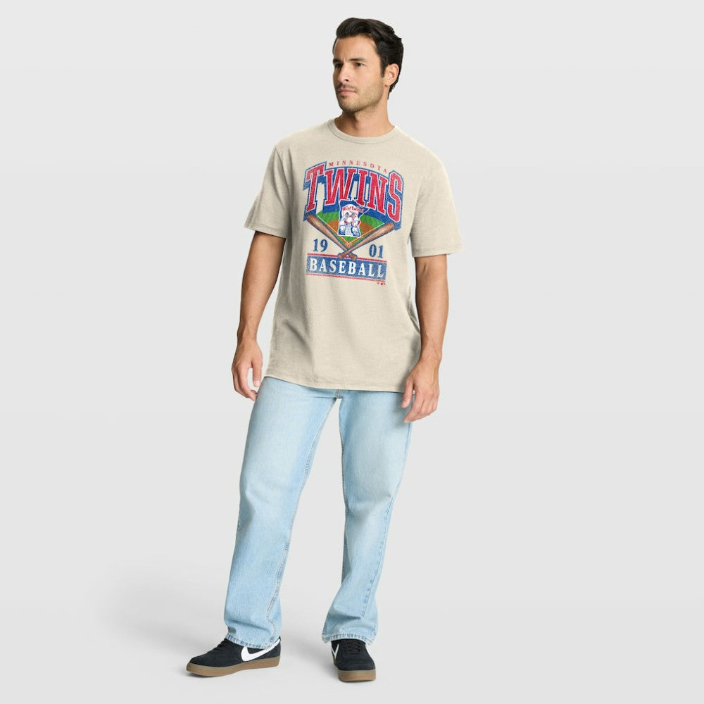 Minnesota Twins Fanatics Stadium Slub T-Shirt - Tan T-shirts