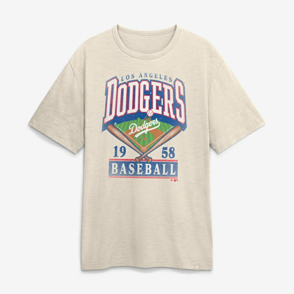 Los Angeles Dodgers Fanatics Stadium Slub T-Shirt - Tan T-shirts