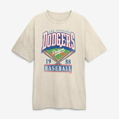 Los Angeles Dodgers Fanatics Stadium Slub T-Shirt - Tan T-shirts
