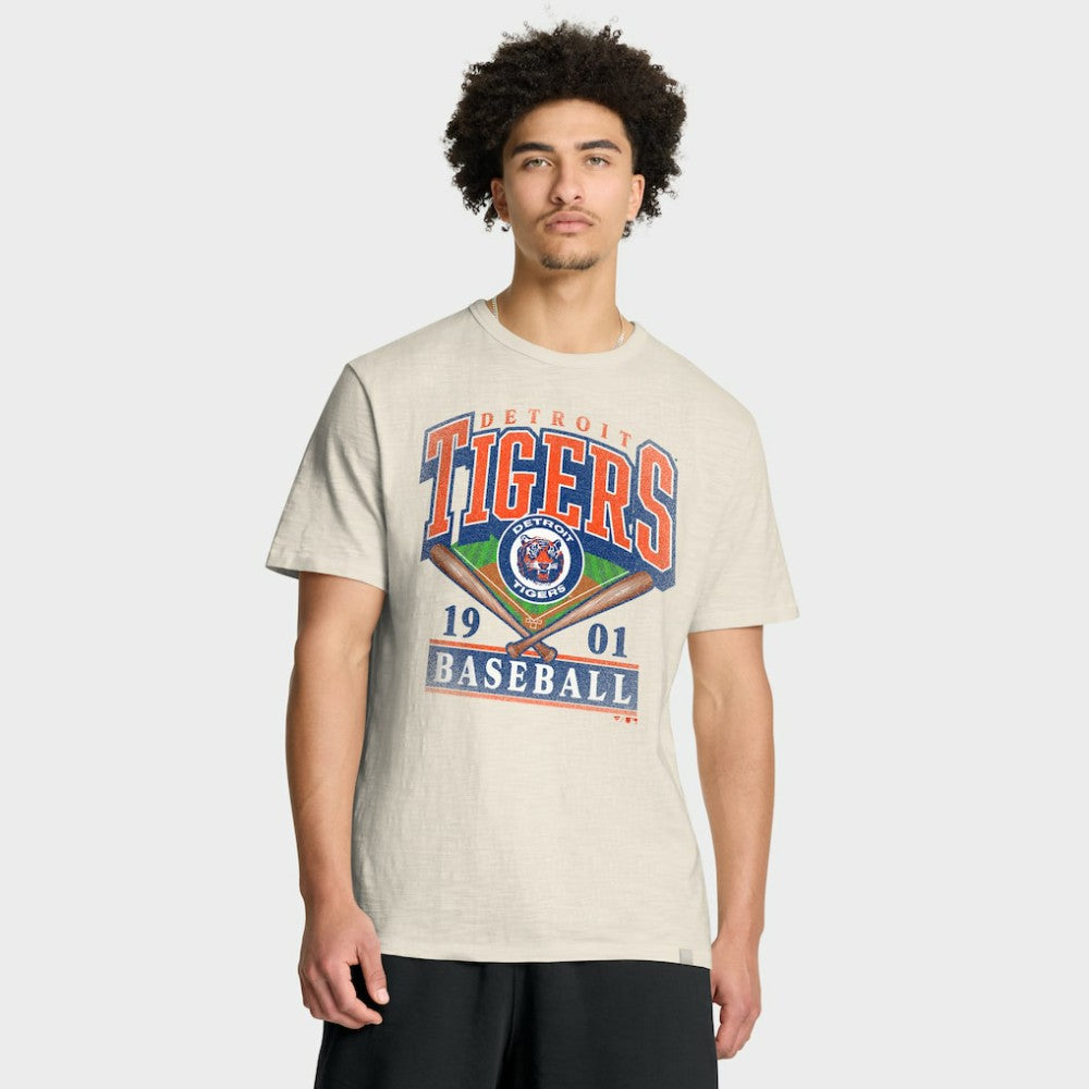 Detroit Tigers Fanatics Stadium Slub T-Shirt - Tan T-shirts