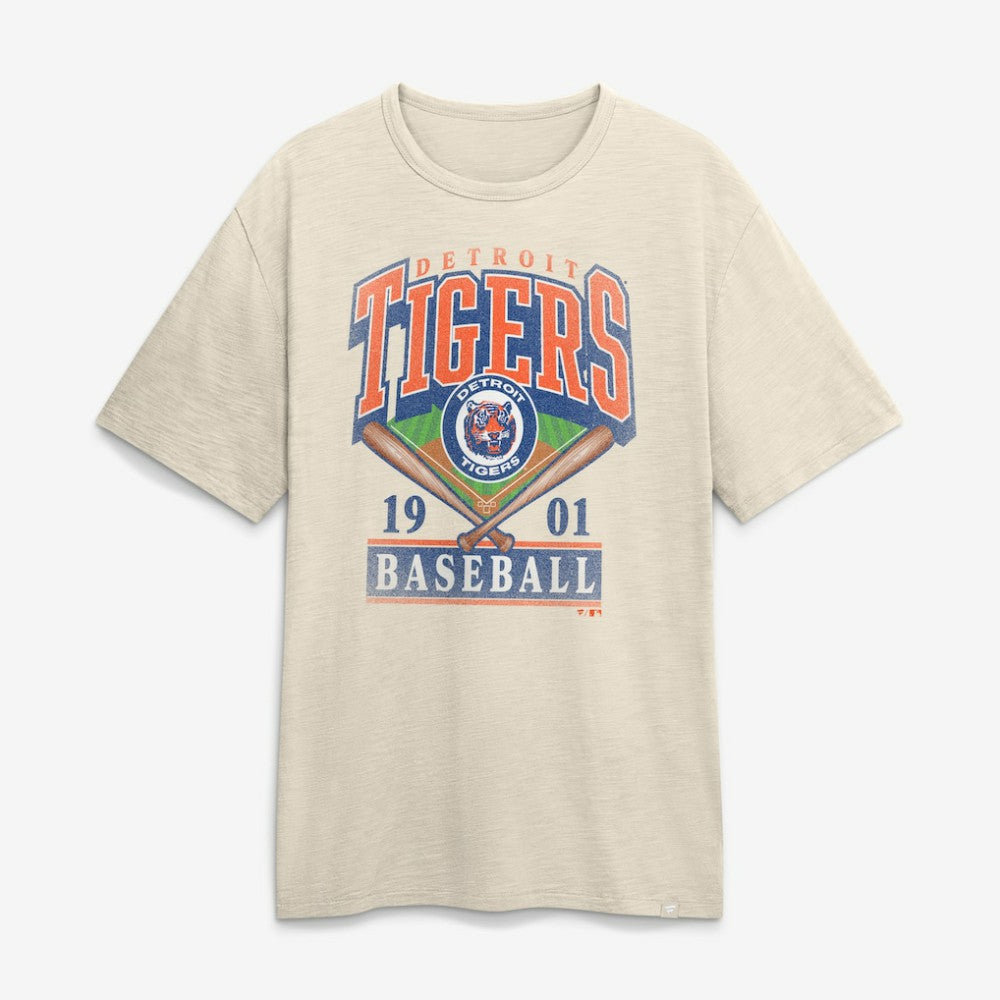 Detroit Tigers Fanatics Stadium Slub T-Shirt - Tan T-shirts