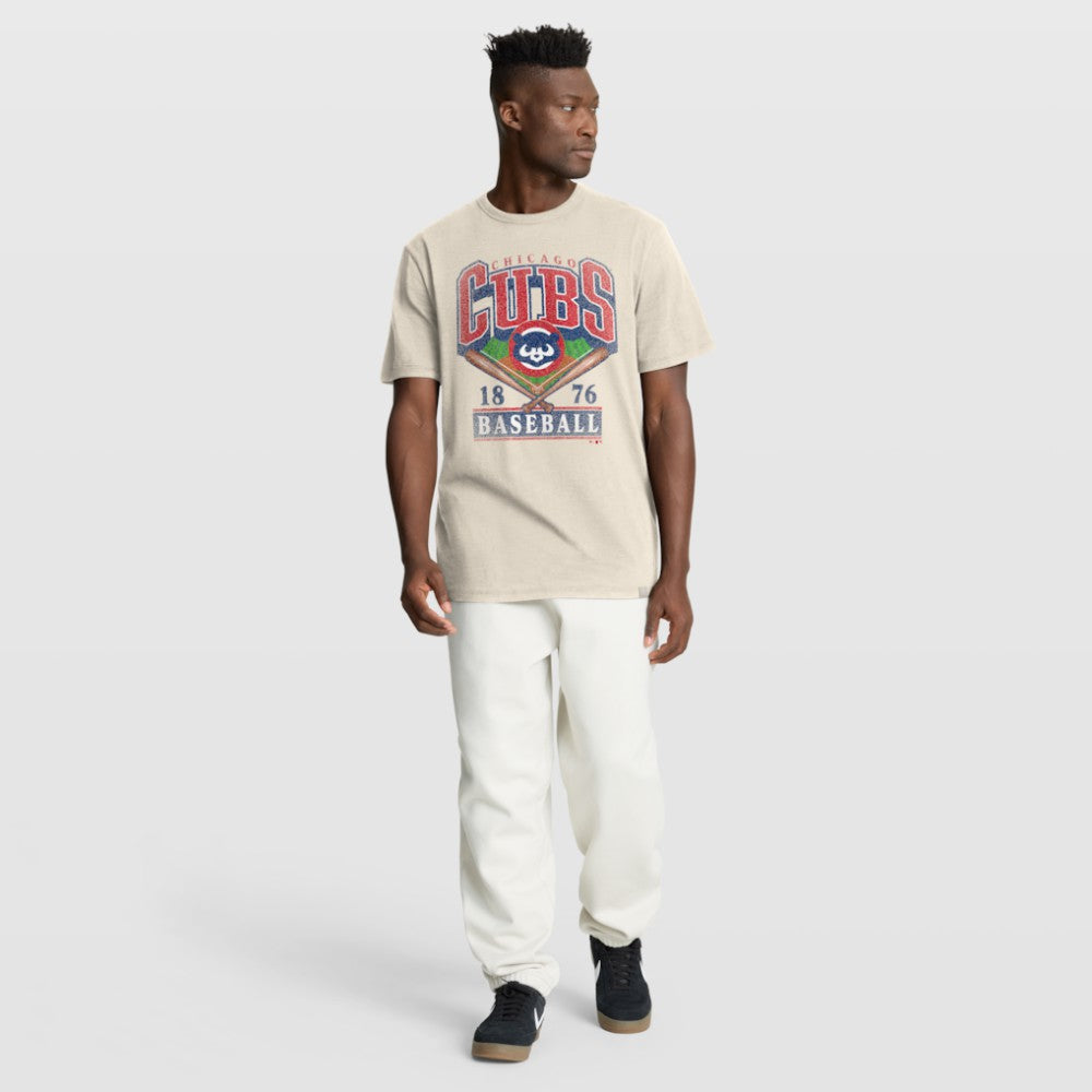 Chicago Cubs Fanatics Stadium Slub T-Shirt - Tan T-shirts