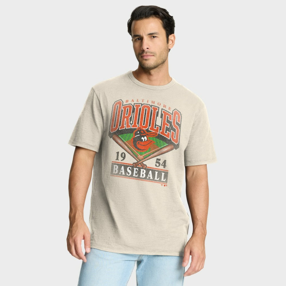 Baltimore Orioles Fanatics Stadium Slub T-Shirt - Tan T-shirts
