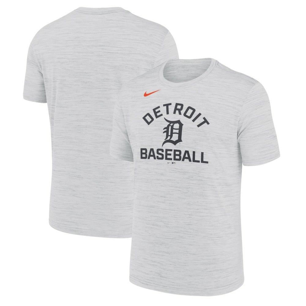 Detroit Tigers Nike Velocity Team City Baseball Dri-FIT T-Shirt - Ash T-shirts