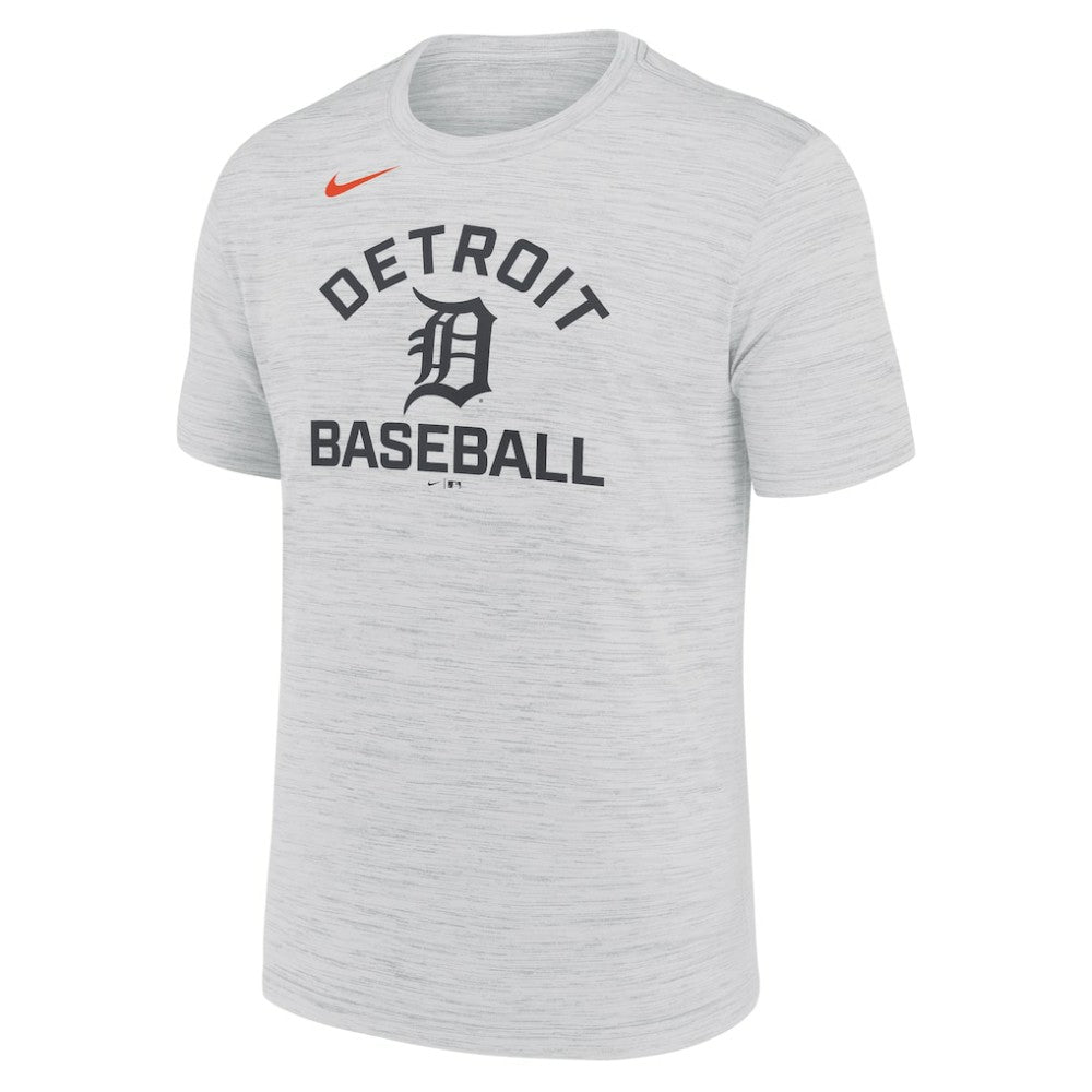 Detroit Tigers Nike Velocity Team City Baseball Dri-FIT T-Shirt - Ash T-shirts