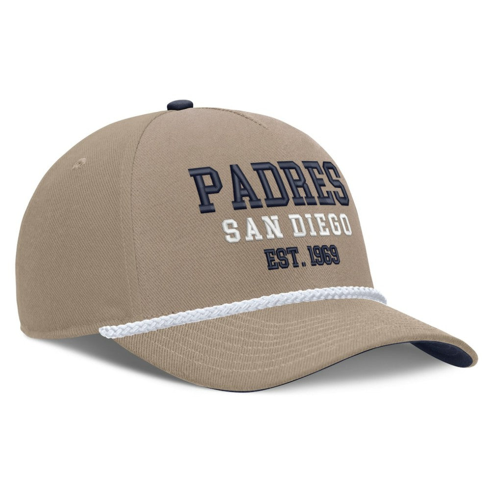 San Diego Padres Nike Father's Day Rope Rise Adjustable Hat - Khaki Hats