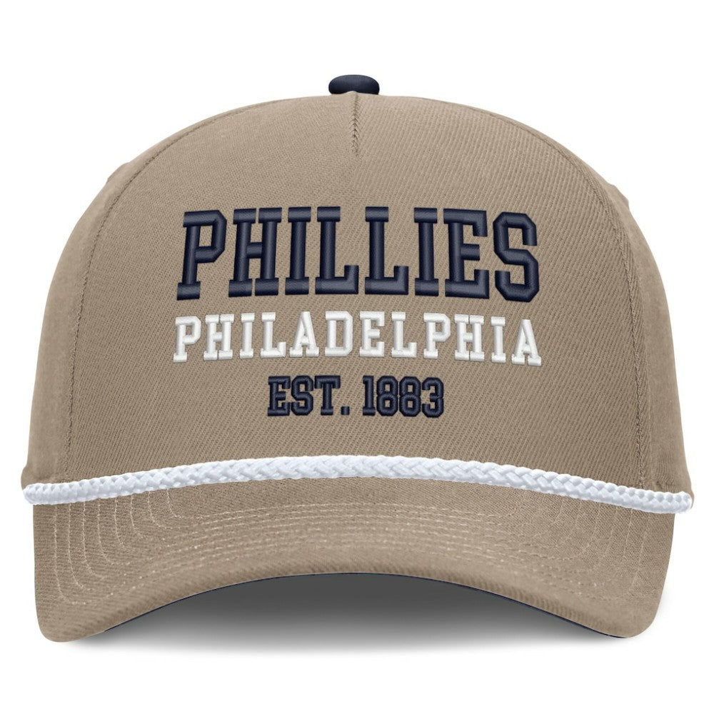 Philadelphia Phillies Nike Father's Day Rope Rise Adjustable Hat - Khaki Hats