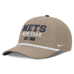 New York Mets Nike Father's Day Rope Rise Adjustable Hat - Khaki Hats