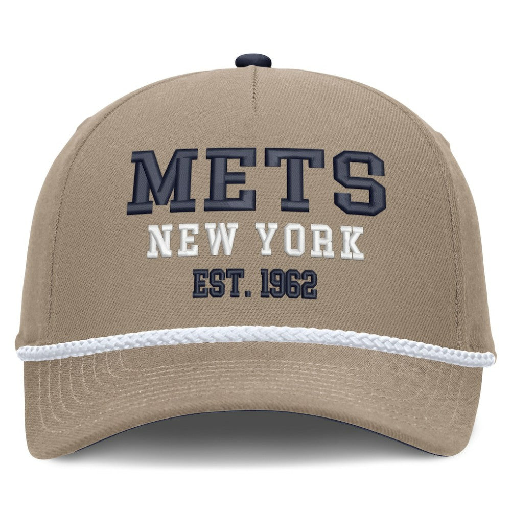 New York Mets Nike Father's Day Rope Rise Adjustable Hat - Khaki Hats