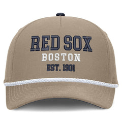 Boston Red Sox Nike Father's Day Rope Rise Adjustable Hat - Khaki Hats