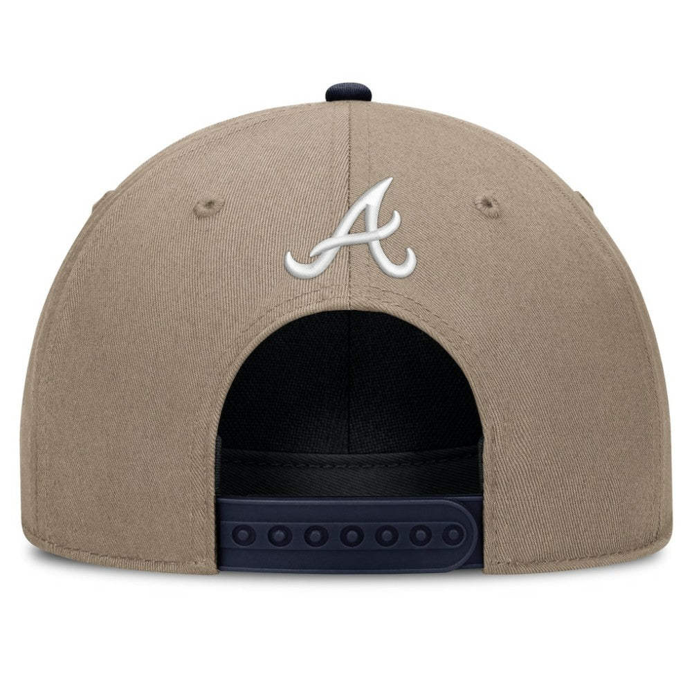 Atlanta Braves Nike Father's Day Rope Rise Adjustable Hat - Khaki Hats