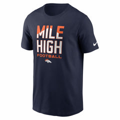 Denver Broncos Mile High Football T-Shirt Navy