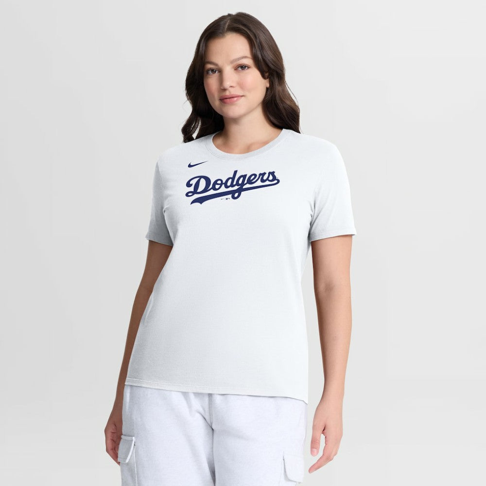 Los Angeles Dodgers Nike Women's Wordmark T-Shirt - White T-shirts