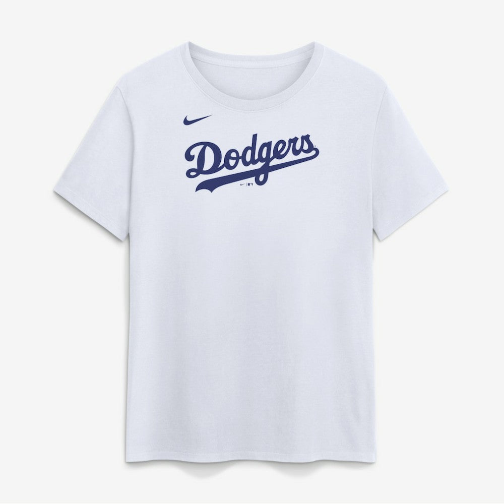 Los Angeles Dodgers Nike Women's Wordmark T-Shirt - White T-shirts