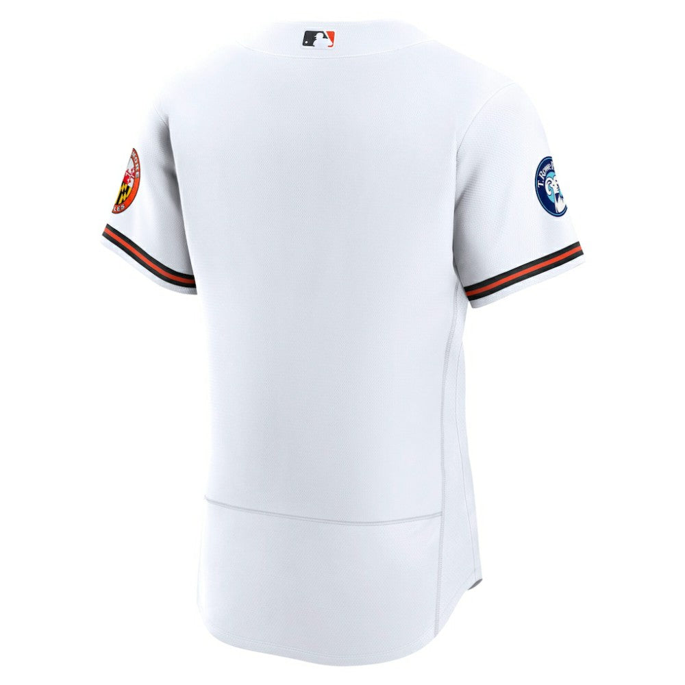 Baltimore Orioles Nike Home Sponsor Patch Authentic Jersey - White Jerseys
