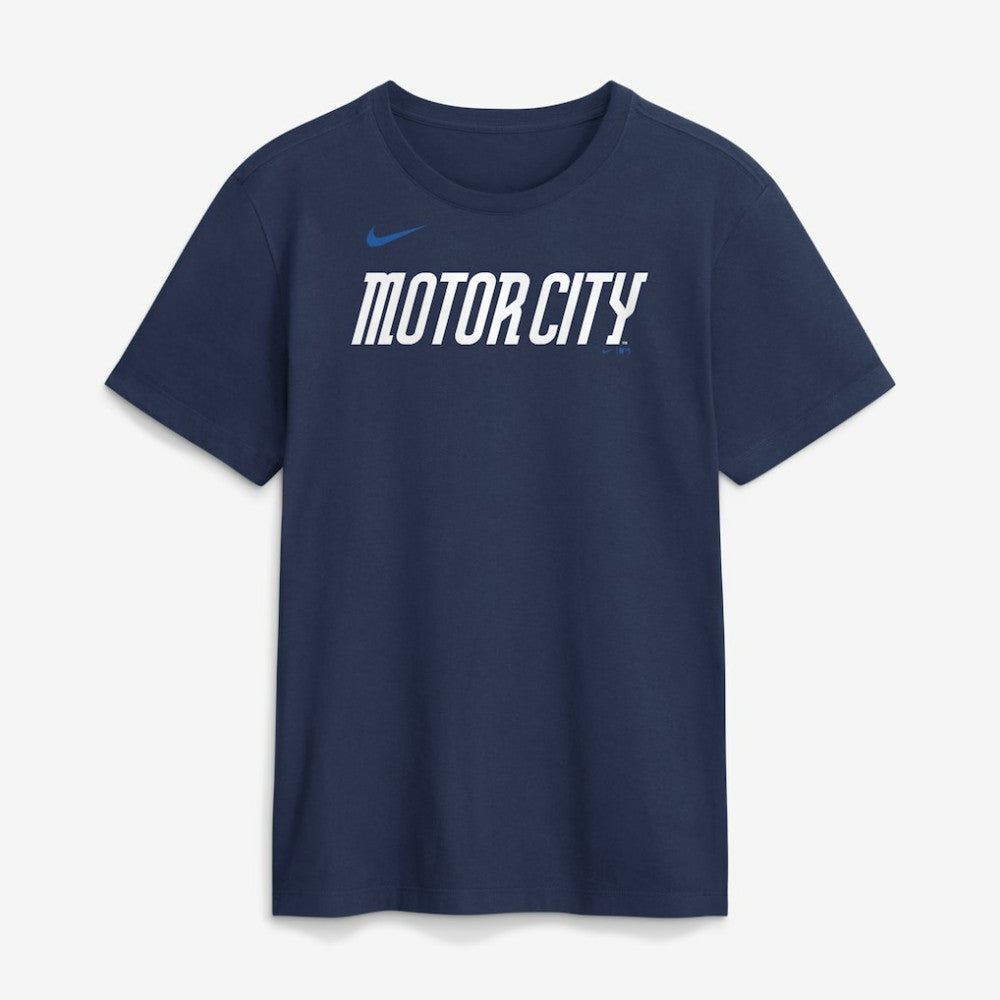 Detroit Tigers Nike City Connect Large Logo T-Shirt - Navy T-shirts