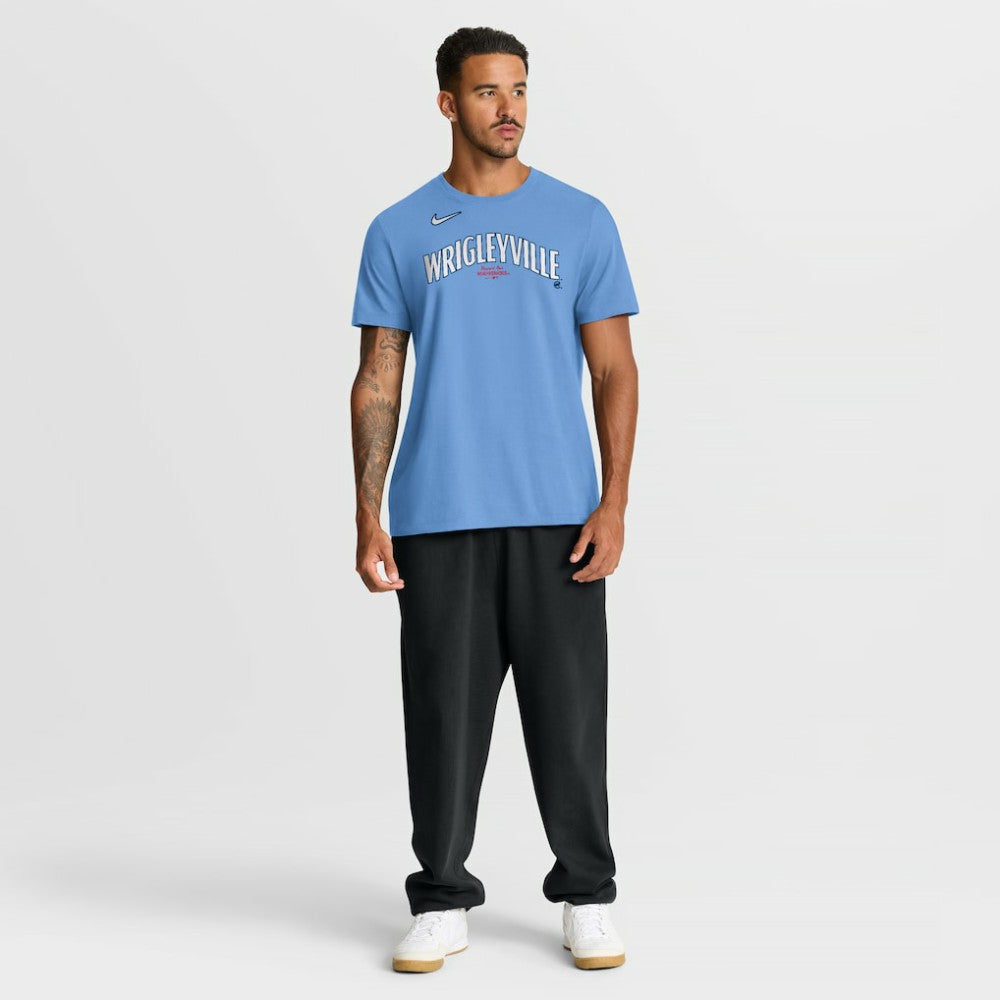 Chicago Cubs Nike City Connect Large Logo T-Shirt - Light Blue T-shirts