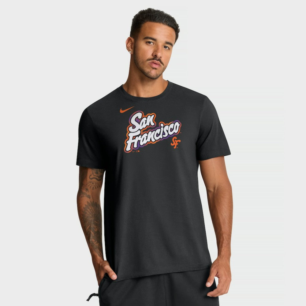 San Francisco Giants Nike City Connect Wordmark T-Shirt - Black T-shirts