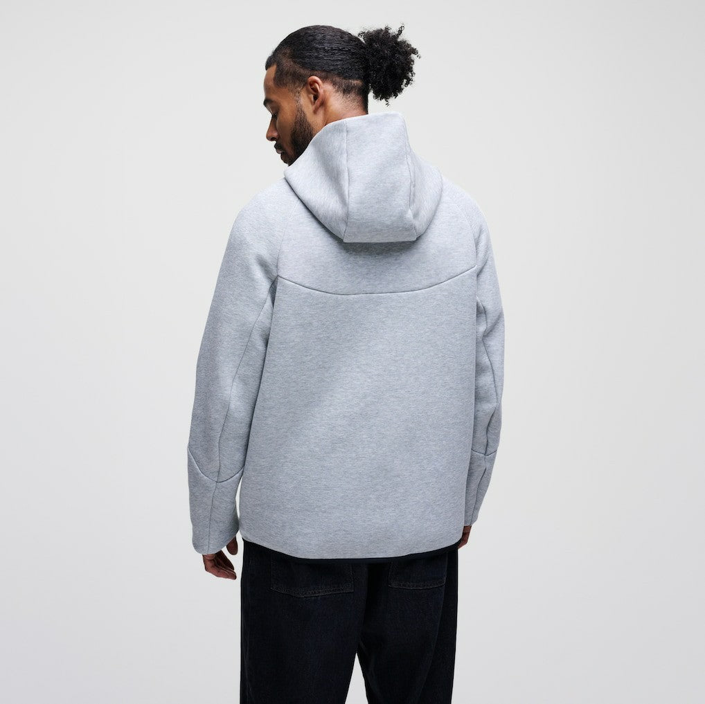 Kansas City Chiefs Tech Fleece Raglan Full-Zip Windrunner Hoodie Heather Gray