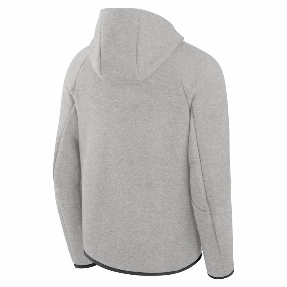 Kansas City Chiefs Tech Fleece Raglan Full-Zip Windrunner Hoodie Heather Gray