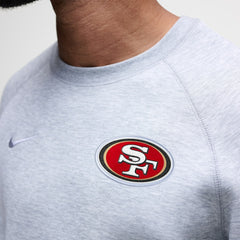 San Francisco 49ers Tech Fleece Raglan Sweatshirt Heather Gray