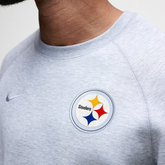 Pittsburgh Steelers Tech Fleece Raglan Sweatshirt Heather Gray