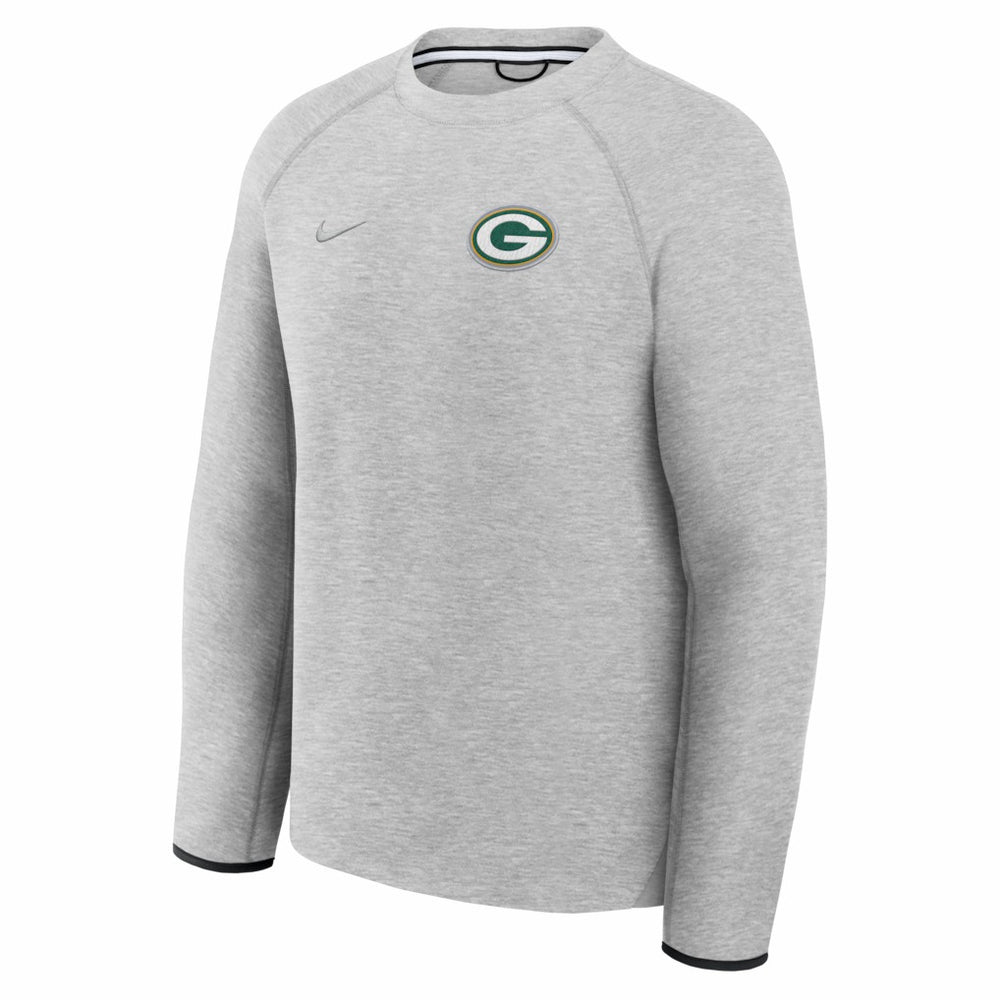 Green Bay Packers Tech Fleece Raglan Sweatshirt Heather Gray