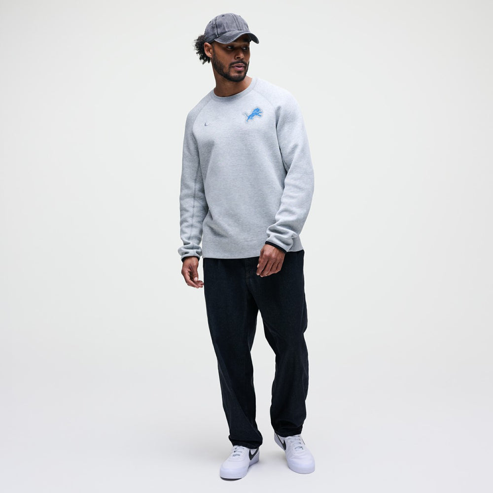 Detroit Lions Tech Fleece Raglan Sweatshirt Heather Gray