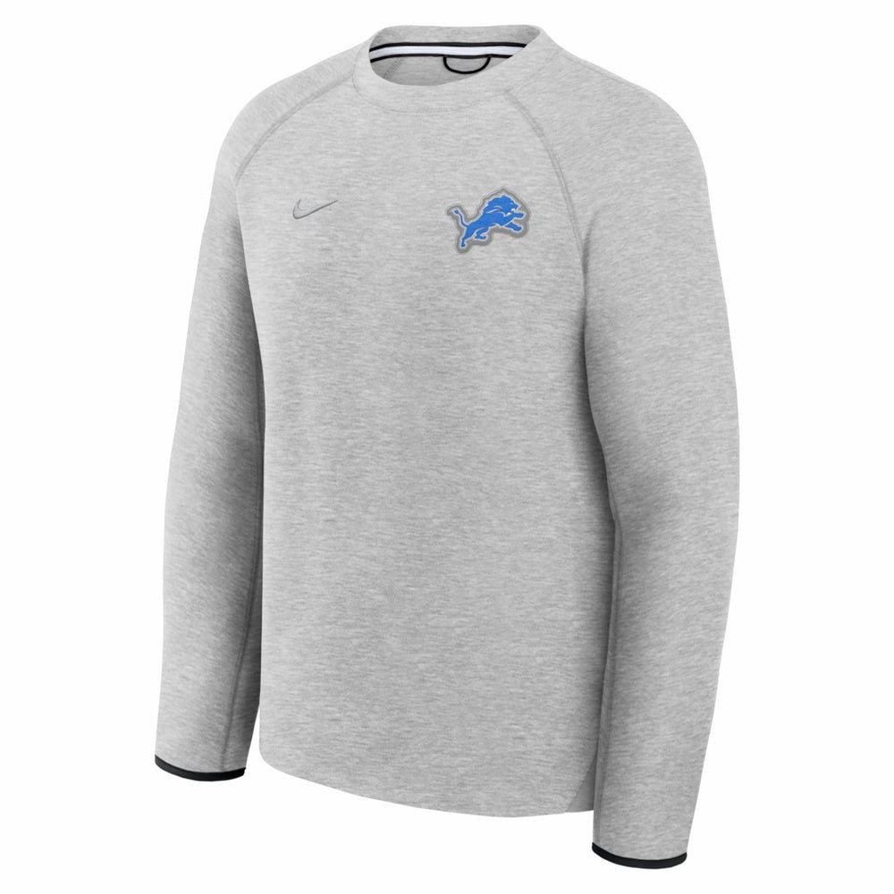 Detroit Lions Tech Fleece Raglan Sweatshirt Heather Gray