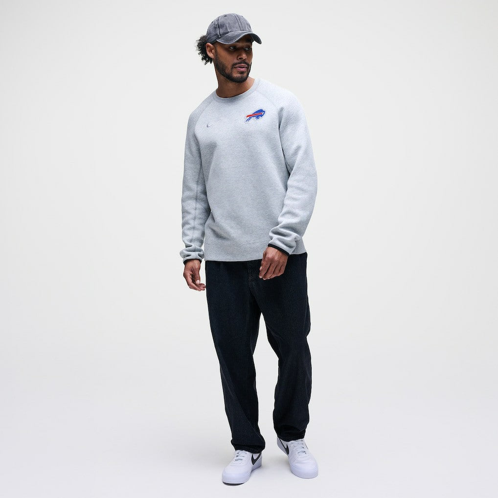 Buffalo Bills Tech Fleece Raglan Sweatshirt Heather Gray