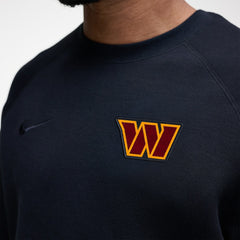 Washington Commanders Tech Fleece Raglan Sweatshirt Black